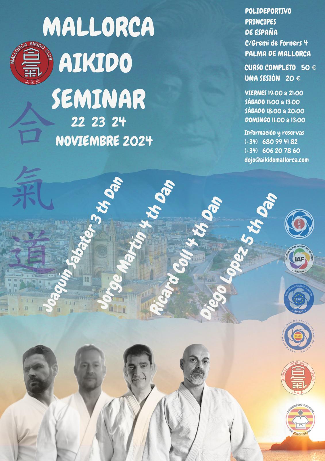 Cartel del evento: Mallorca Aikido Seminar (Mallorca)